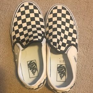 Vans Checkerboard Slip-On Shoes, Never Worn, Women’s Size 7.5